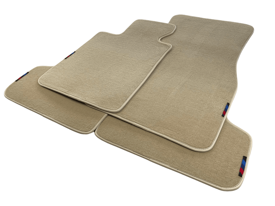 Beige Floor Mats For BMW 7 Series E66 With M Package AutoWin Brand - AutoWin