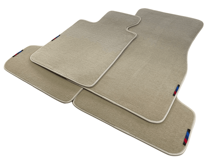 Beige Floor Mats For BMW 7 Series E66 With M Package AutoWin Brand - AutoWin