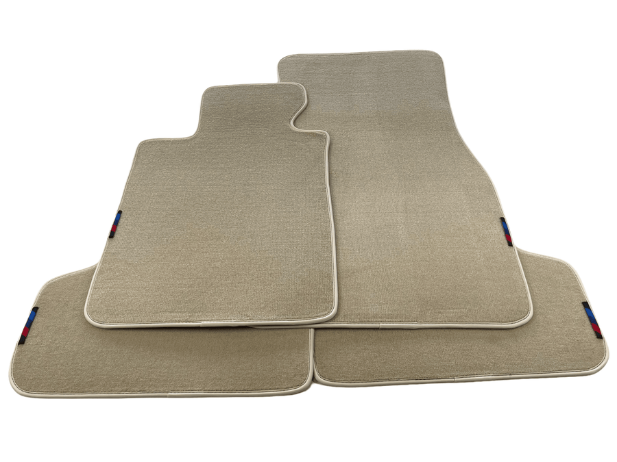 Beige Floor Mats For BMW 7 Series E66 With M Package AutoWin Brand - AutoWin