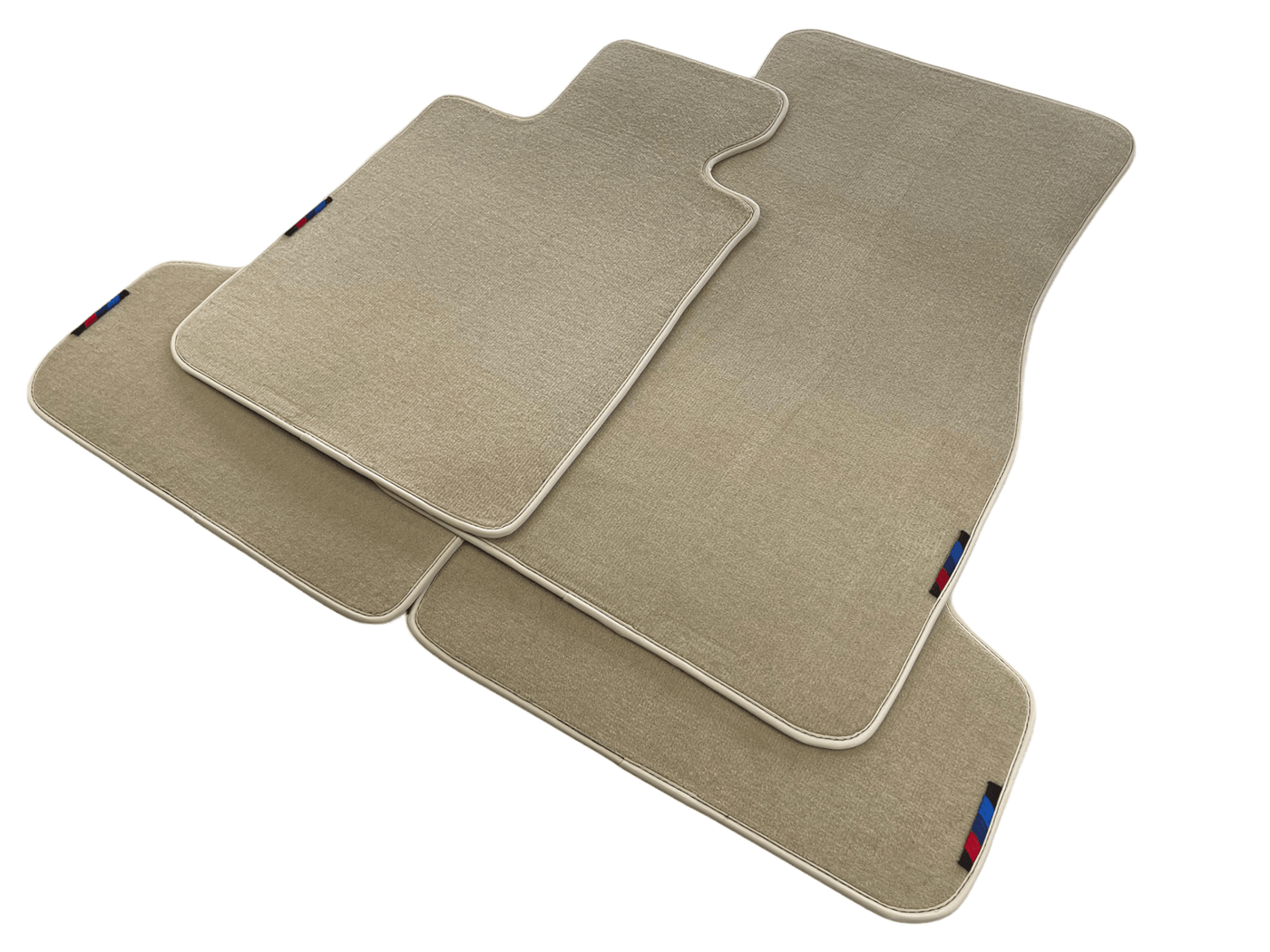 Beige Floor Mats For BMW 7 Series F01 With M Package AutoWin Brand - AutoWin