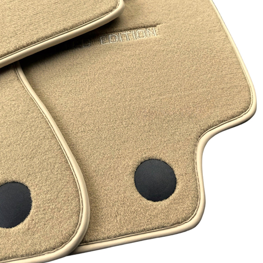 Beige Floor Mats For Mercedes Benz A-Class W177 Sedan (2019-2023) | Limited Edition - AutoWin