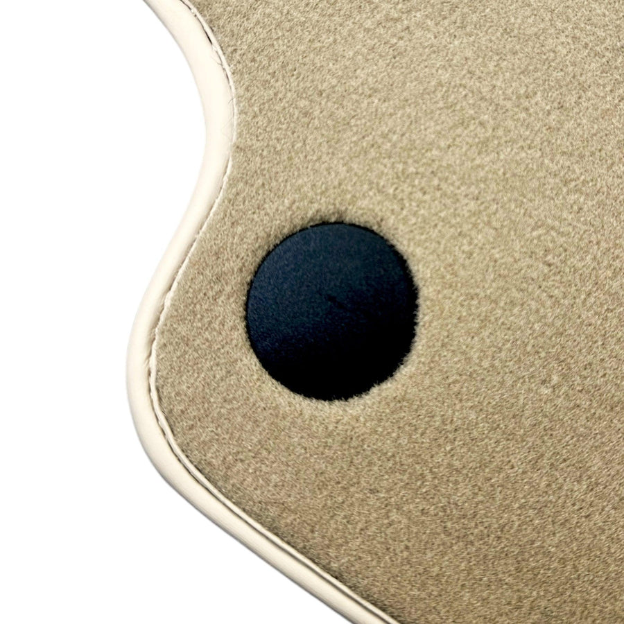 Beige Floor Mats For Mercedes Benz C-Class CL203 Coupe (2000-2008) | Limited Edition - AutoWin