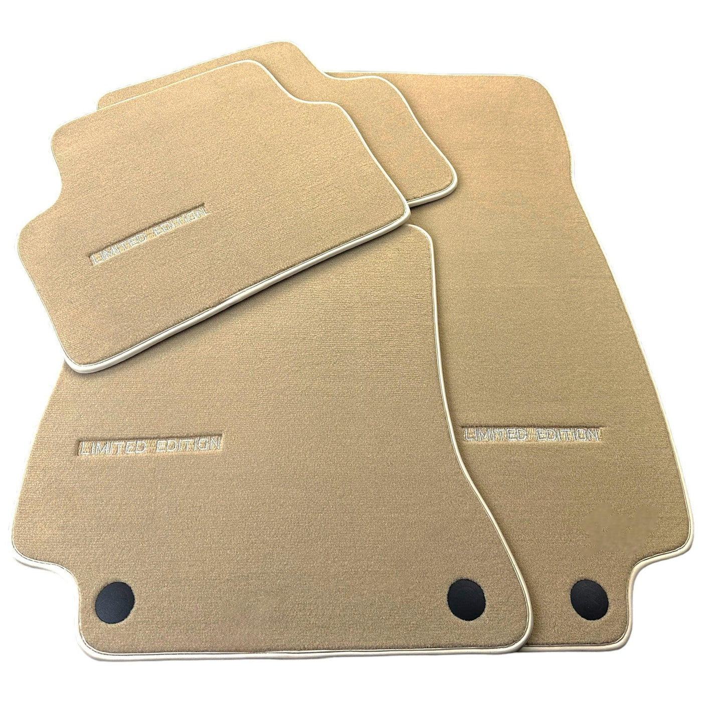 Beige Floor Mats For Mercedes Benz CLS-Class X218 Shooting Brake (2012-2014) | Limited Edition - AutoWin