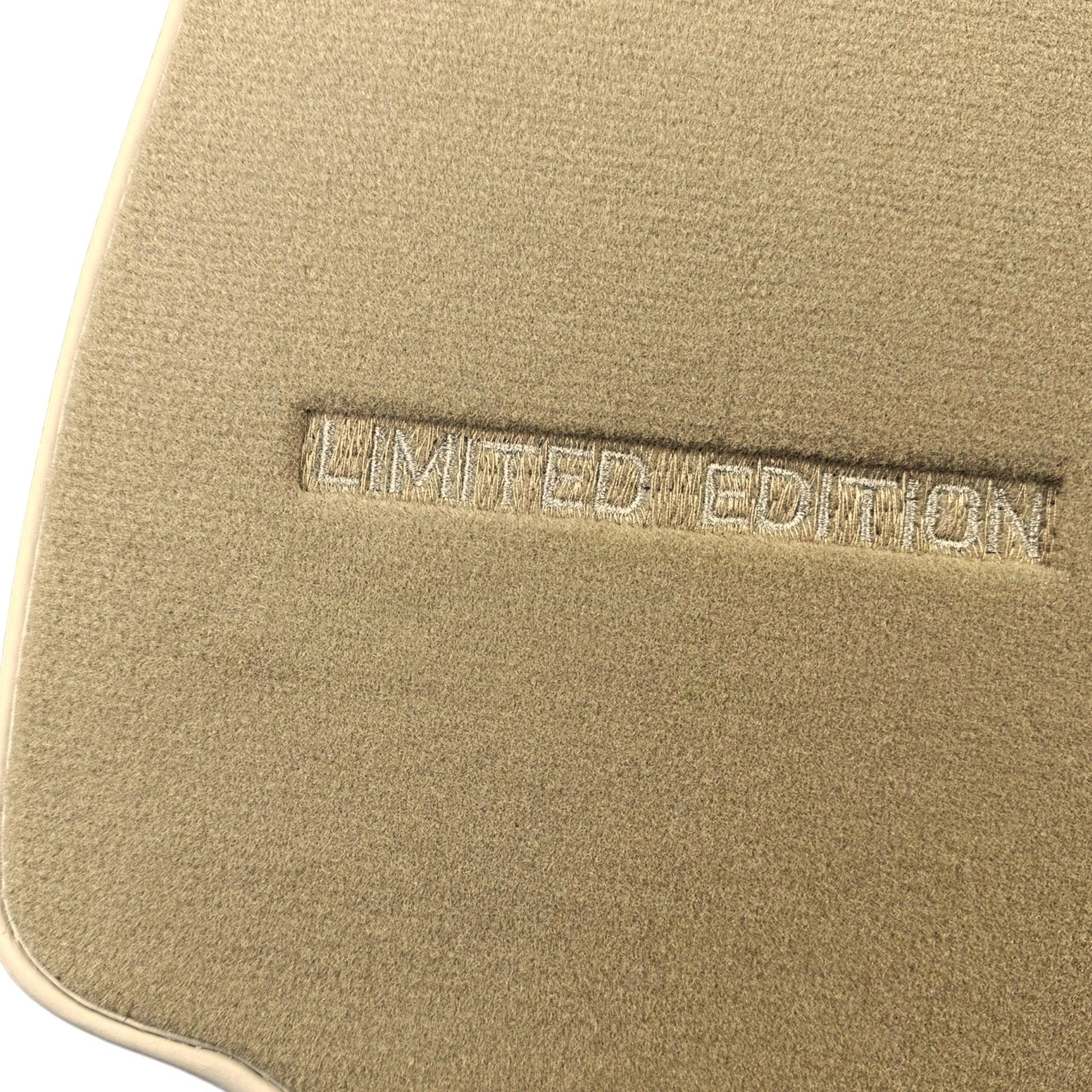 Beige Floor Mats For Mercedes Benz GLE-Class C167 Coupe (2020-2023) | Limited Edition - AutoWin