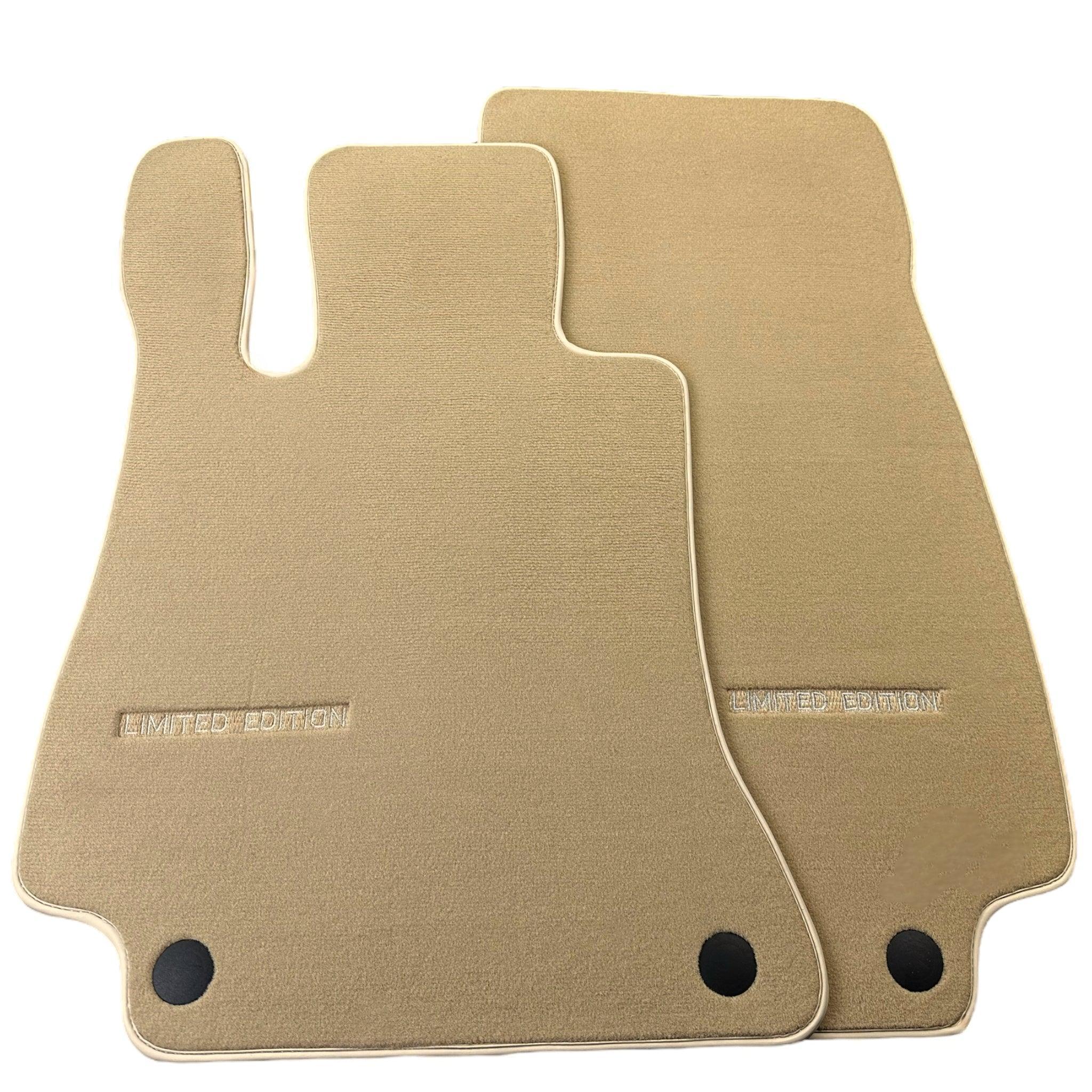 Beige Floor Mats For Mercedes Benz GLE-Class C167 Coupe (2020-2023) | Limited Edition - AutoWin