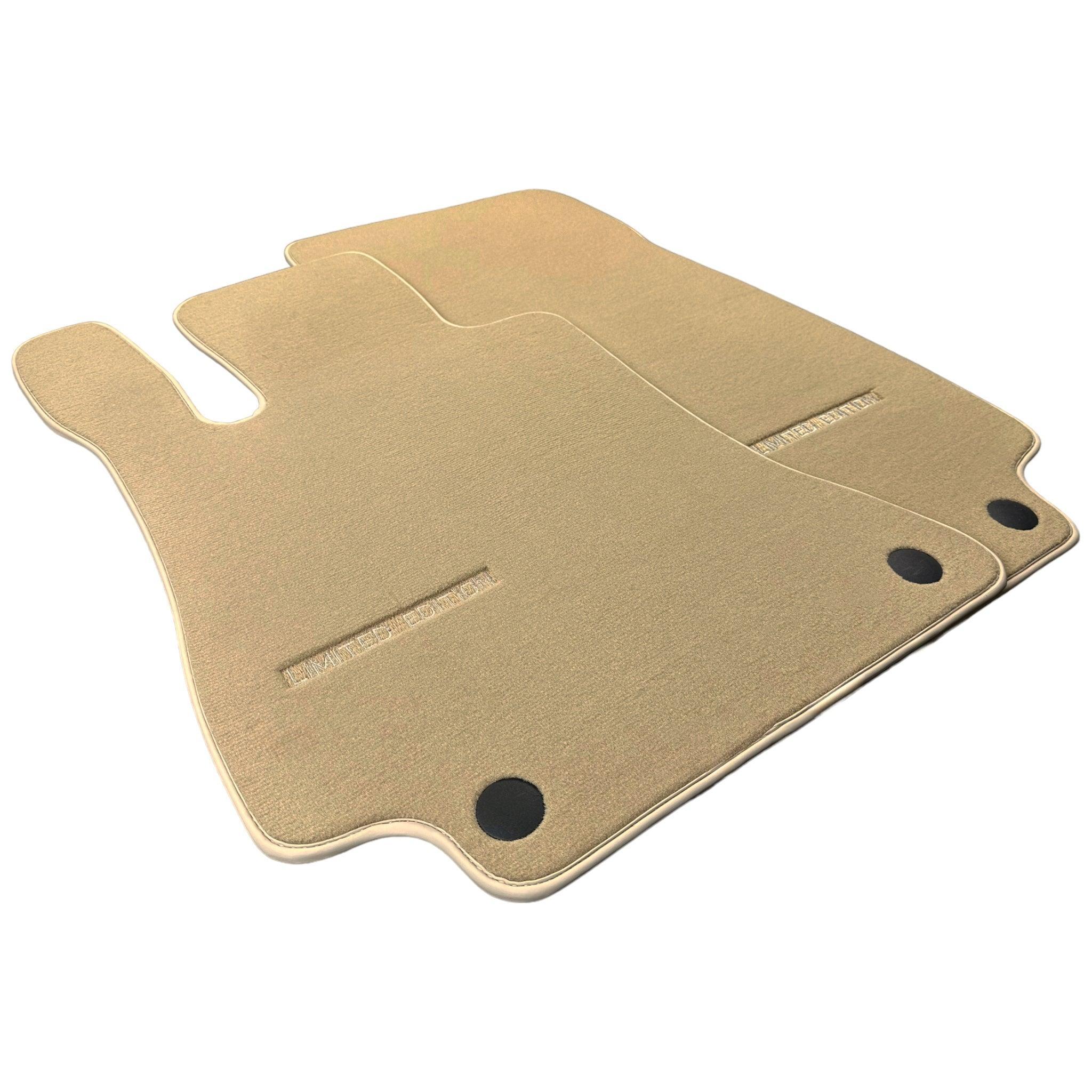 Beige Floor Mats For Mercedes Benz GLE-Class C167 Coupe (2020-2023) | Limited Edition - AutoWin