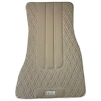 Beige Leather Floor Mats For BMW 3 Series E30 4-doors Sedan - AutoWin