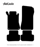 Beige Leather Floor Mats For Mercedes Benz CLC-Class CL203 (2008 - 2011) | ER56 Design - AutoWin