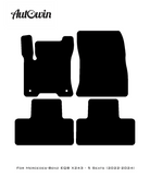 Beige Leather Floor Mats For Mercedes Benz EQB-Class X243 (2022-2024) | ER56 Design - AutoWin