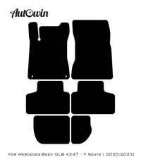 Beige Leather Floor Mats For Mercedes Benz GLB-Class X247 (2020-2023) | ER56 Design - AutoWin