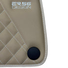 Beige Leather Floor Mats For Mercedes Benz GLC-Class X253 SUV (2019-2023) Hybrid | ER56 Design - AutoWin