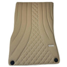 Beige Leather Floor Mats For Mercedes Benz GLC-Class X253 SUV (2019-2023) Hybrid | ER56 Design - AutoWin