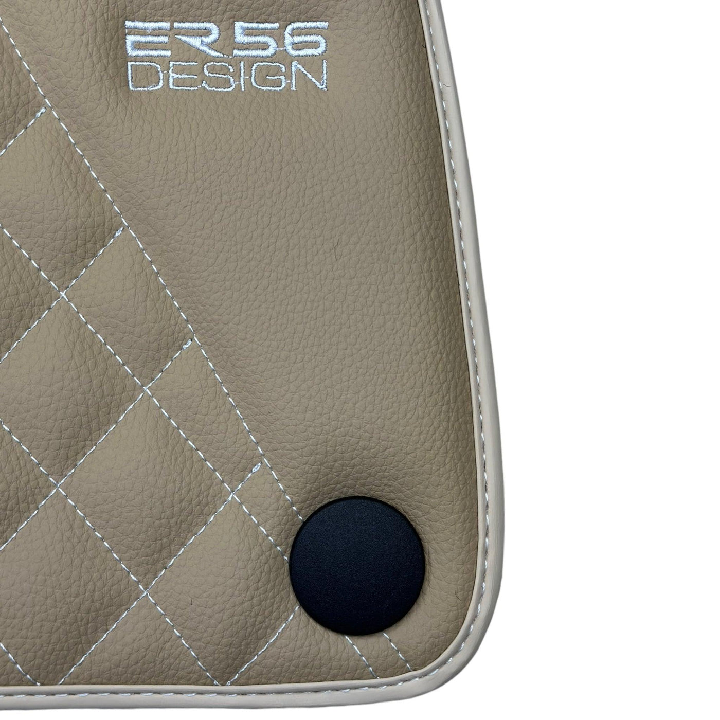 Beige Leather Floor Mats For Mercedes Benz S-Class C217 Coupe (2014-2023) | ER56 Design - AutoWin