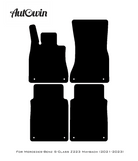 Beige Leather Floor Mats For Mercedes Benz S-Class Z223 Maybach (2021-2023) | ER56 Design - AutoWin