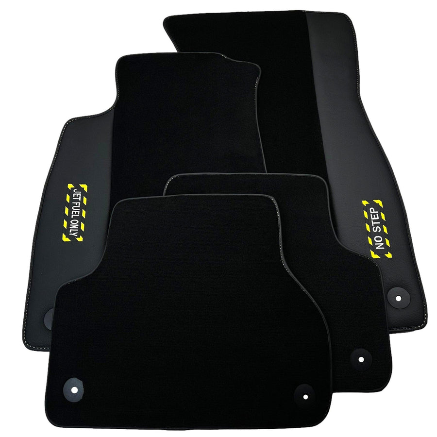 Black Floor Mats for Audi A3 2004-2012 5-door Sportback | Fighter Jet Edition - AutoWin