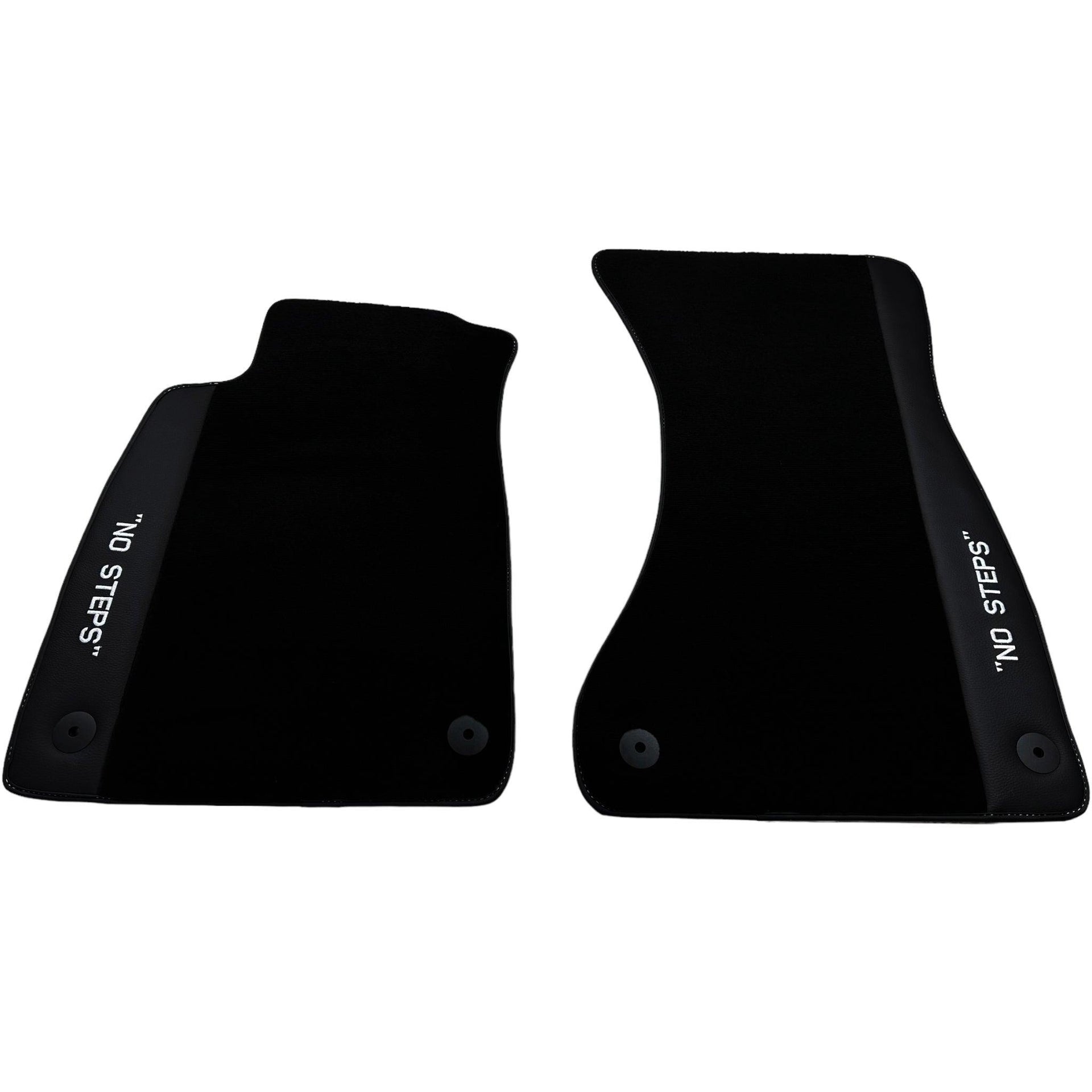 Black Floor Mats for Audi A4 - B7 Sedan (2005-2008) | No Steps - AutoWin