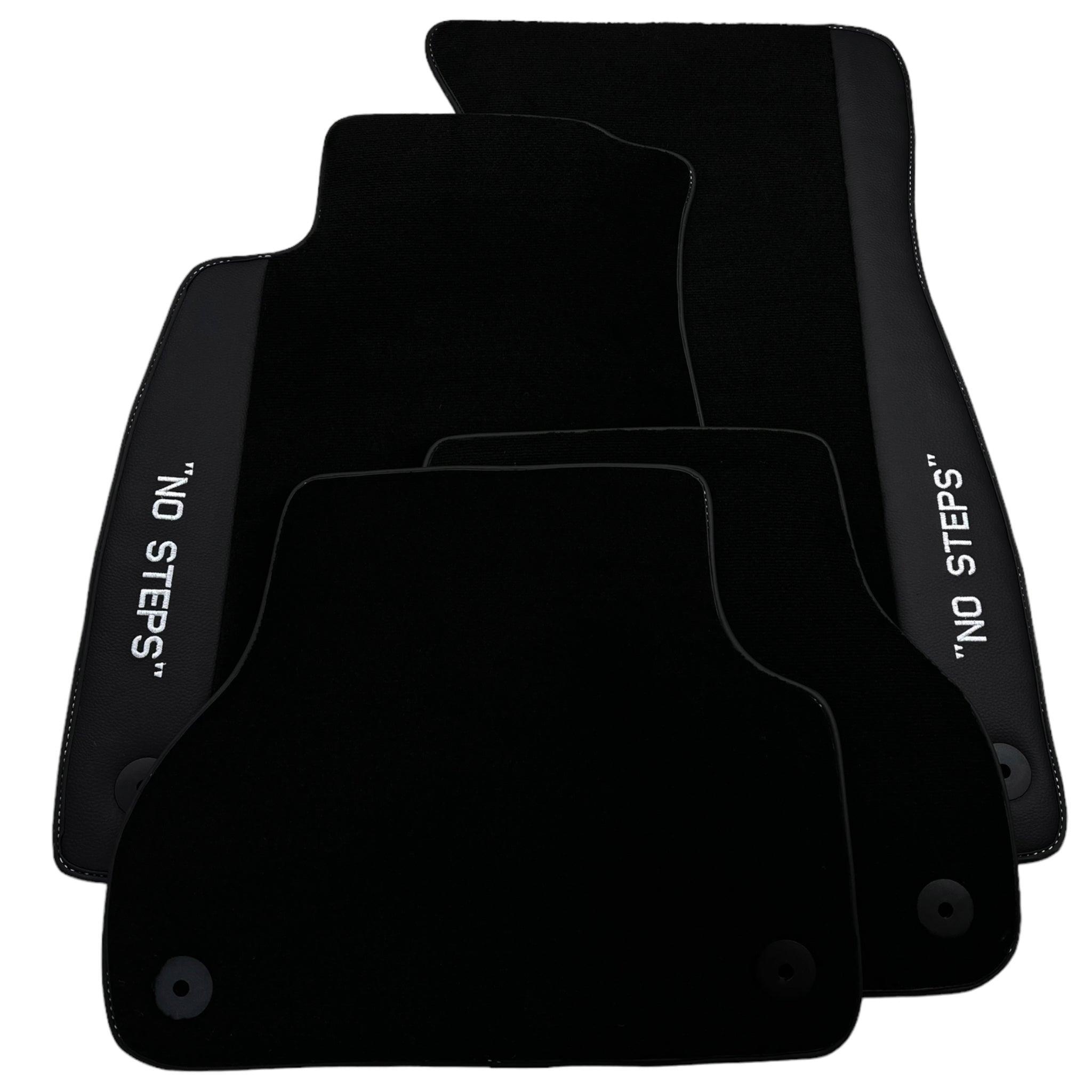Black Floor Mats for Audi A4 - B9 Allroad Quattro (2016-2020) | No Steps - AutoWin