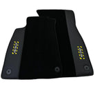 Black Floor Mats for Audi A5 - 8F7 Convertible (2009-2017) | Fighter Jet Edition - AutoWin