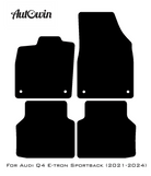Black Floor Mats for Audi Q4 E-tron Sportback (2021-2024) | No Steps - AutoWin
