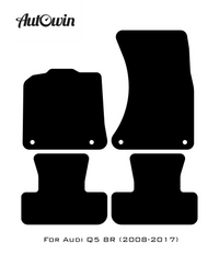Black Floor Mats for Audi Q5 8R (2008-2017) | No Steps - AutoWin