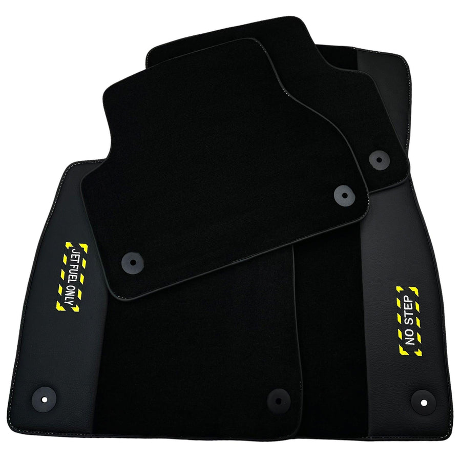 Black Floor Mats for Audi Q5 FY (2017-2023) | Fighter Jet Edition - AutoWin