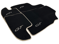 Black Floor Mats For Bentley Continental GT 2003–2011 With Beige Trim - AutoWin