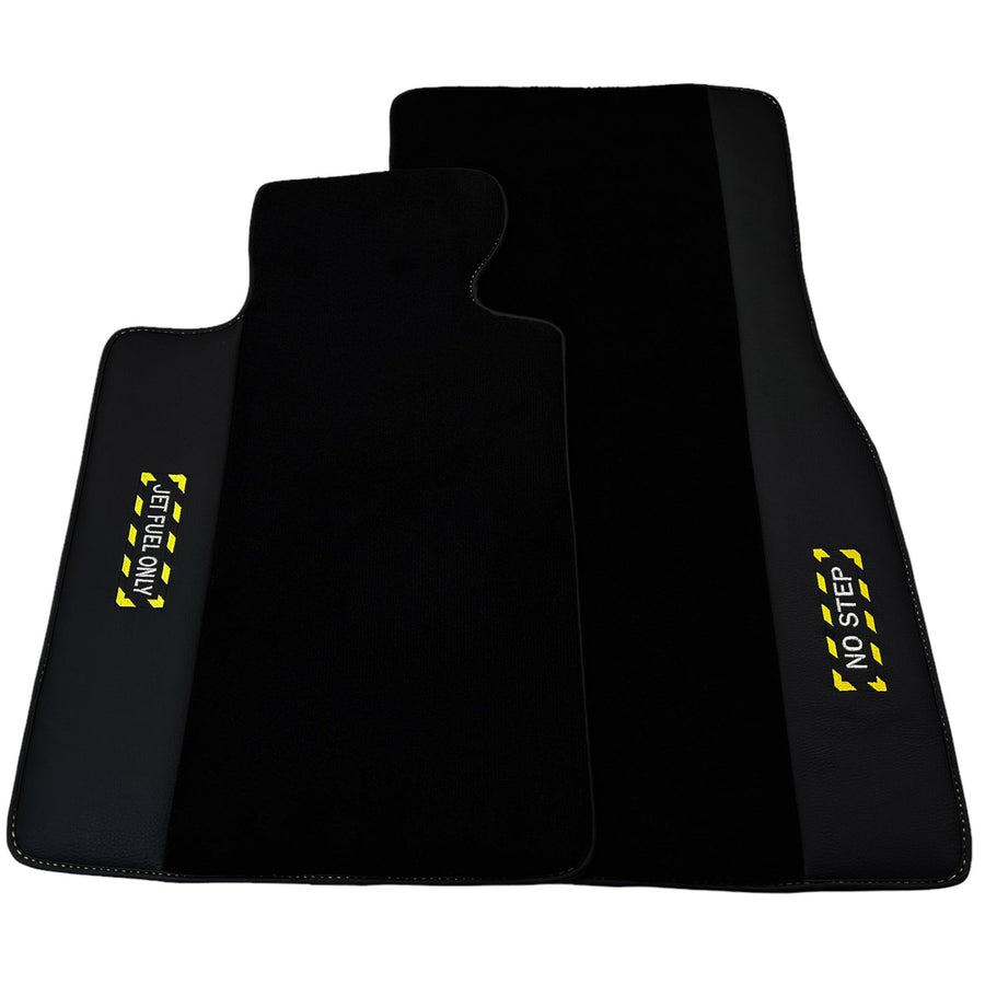 Black Floor Mats For BMW 1 Series F20 | Fighter Jet Edition - AutoWin