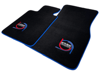 Black Floor Mats For BMW 1 Series F21 3-door Hatchback ER56 Design Limited Edition Blue Trim - AutoWin