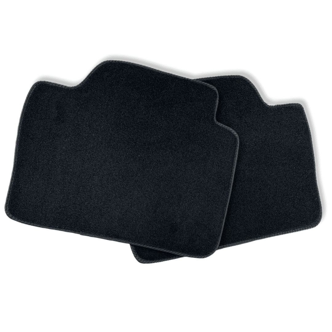 Black Floor Mats For BMW 3 Series E30 2-doors Coupe With 3 Color Stripes Tailored Set Perfect Fit - AutoWin