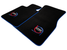 Black Floor Mats For BMW 3 Series E46 4-door Sedan ER56 Design Limited Edition Blue Trim - AutoWin