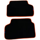 Black Floor Mats For BMW 3 Series E90 | Orange Trim - AutoWin