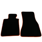 Black Floor Mats For BMW 3 Series E93 | Orange Trim Brand - AutoWin