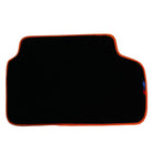 Black Floor Mats For BMW 3 Series E93 | Orange Trim Brand - AutoWin