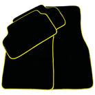 Black Floor Mats For BMW 3 Series E93 | Yellow Trim Brand - AutoWin