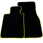 Black Floor Mats For BMW 3 Series E93 | Yellow Trim Brand - AutoWin