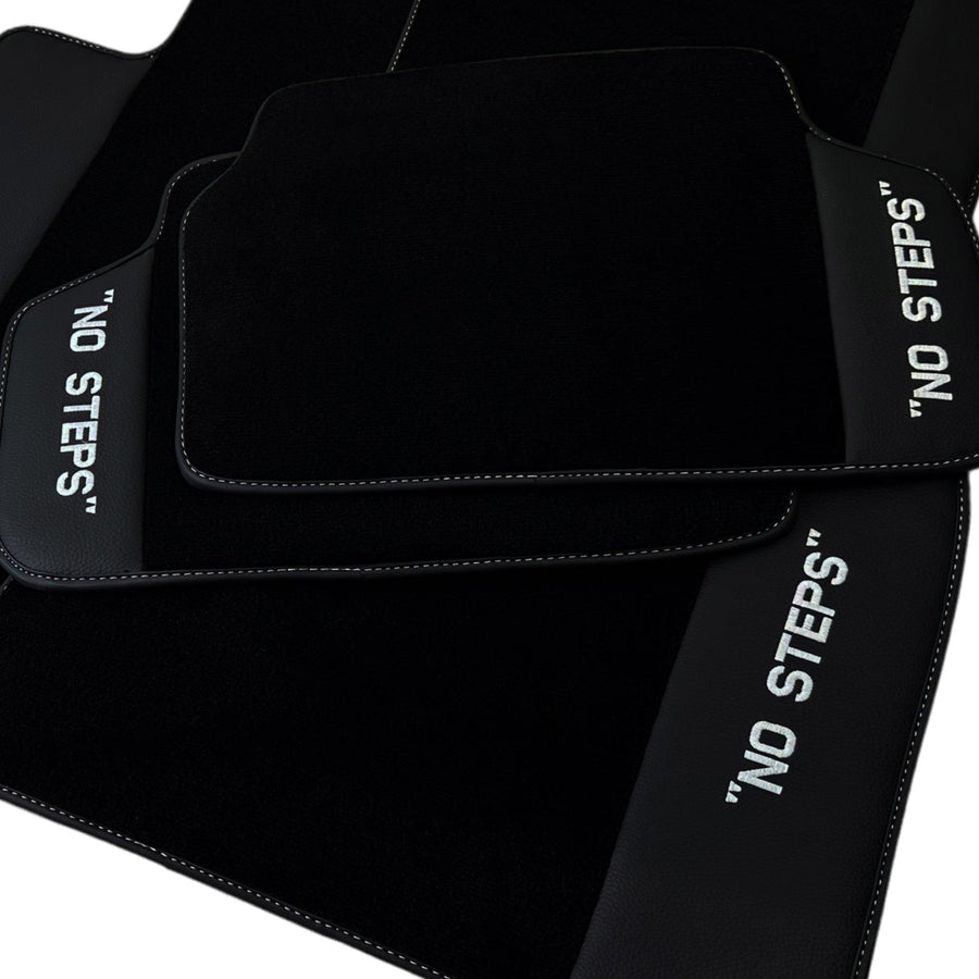 Black Floor Mats For BMW 3 Series F30 No Steps Edition - AutoWin