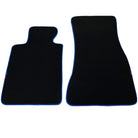 Black Floor Mats For BMW 4 Series F32 | Blue Trim - AutoWin