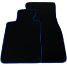 Black Floor Mats For BMW 4 Series F32 | Blue Trim - AutoWin