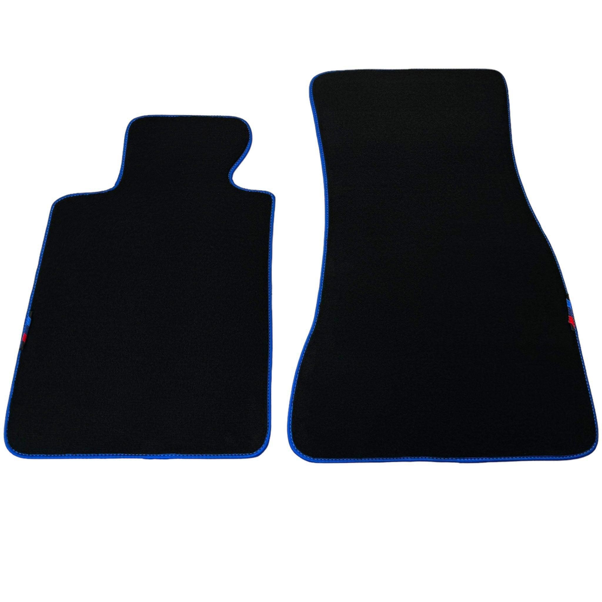 Black Floor Mats For BMW 5 Series F07 Gt | Blue Trim - AutoWin