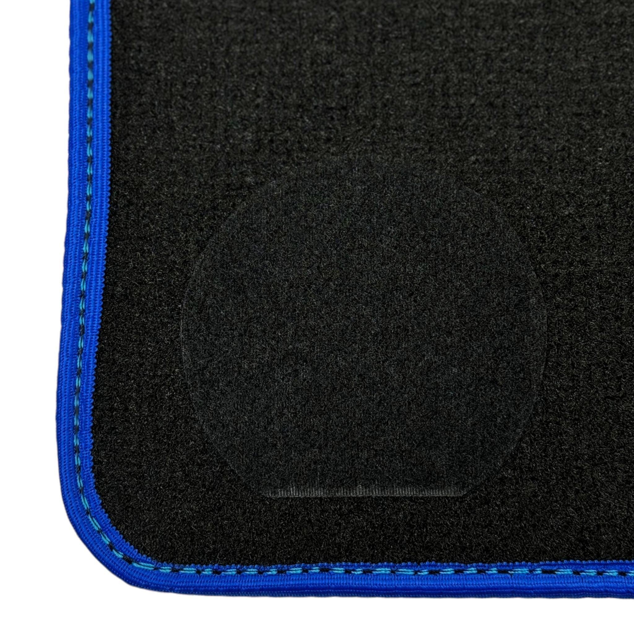 Black Floor Mats For BMW 5 Series F07 Gt | Blue Trim - AutoWin