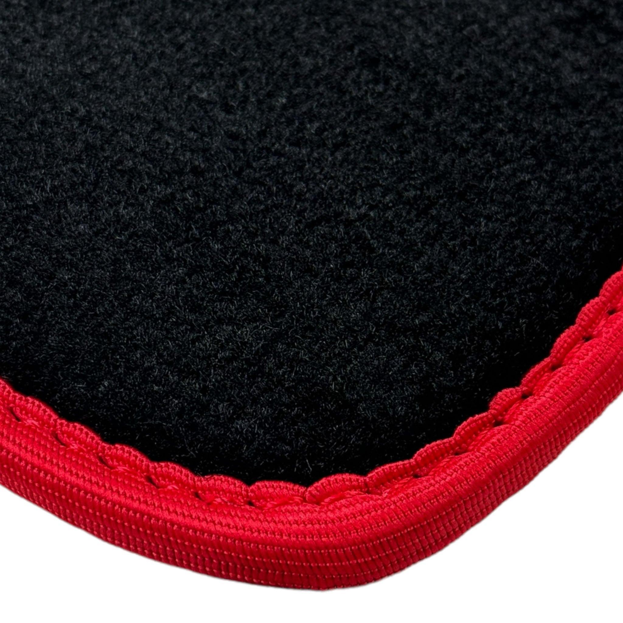 Black Floor Mats For BMW 5 Series F07 Gt | Red Trim - AutoWin