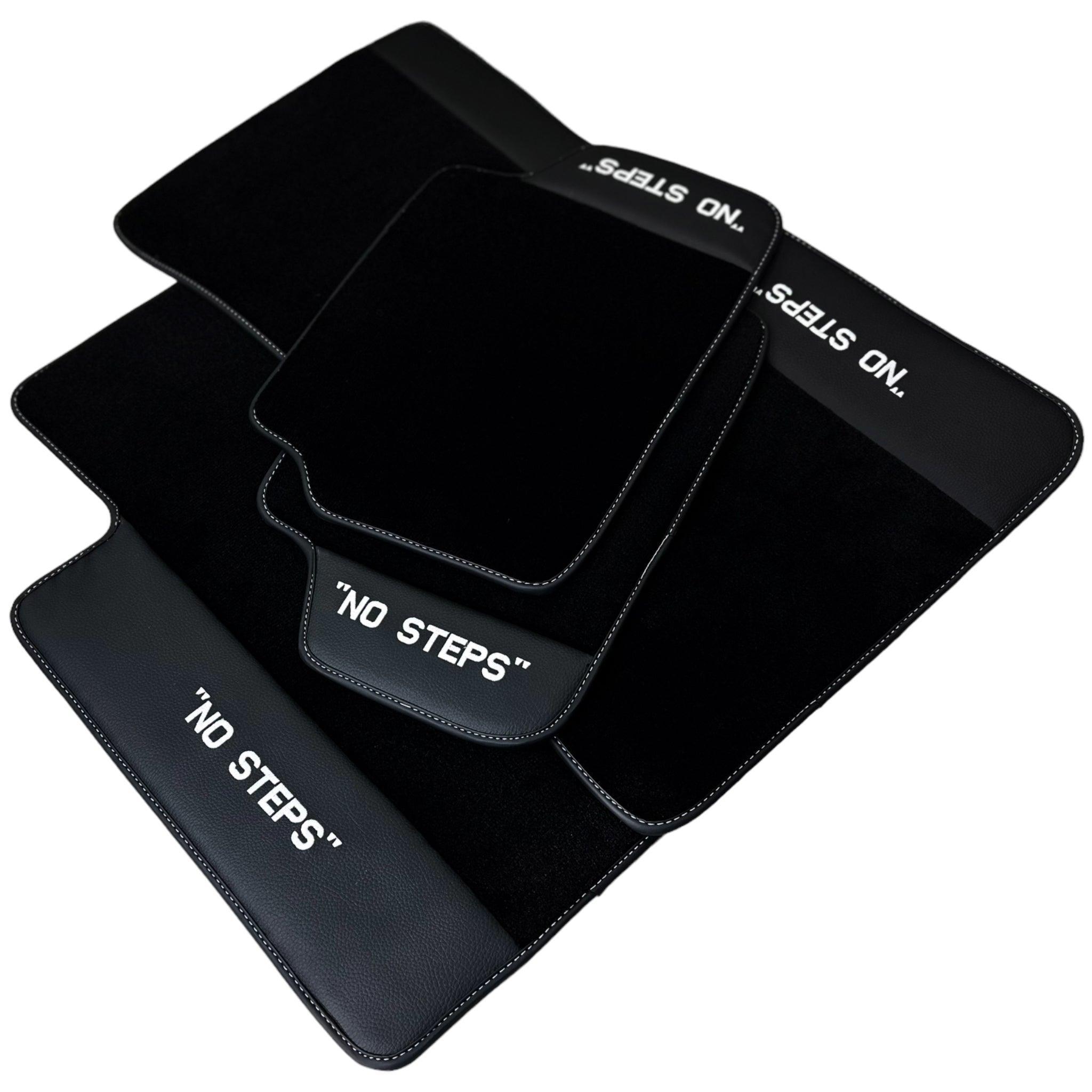 Black Floor Mats For BMW 7 Series E66 No Steps Edition AutoWin Brand - AutoWin