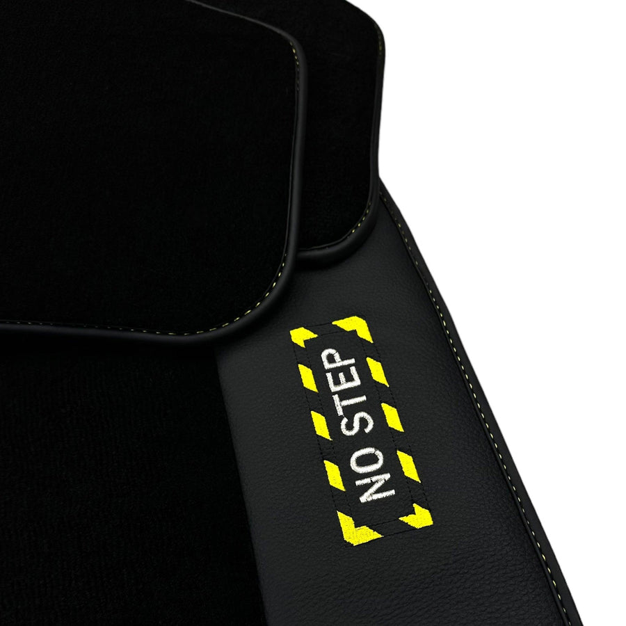 Black Floor Mats For BMW X4 Series F26 | Fighter Jet Edition - AutoWin