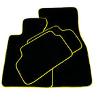 Black Floor Mats For BMW X5 Series E53 | Yellow Trim - AutoWin