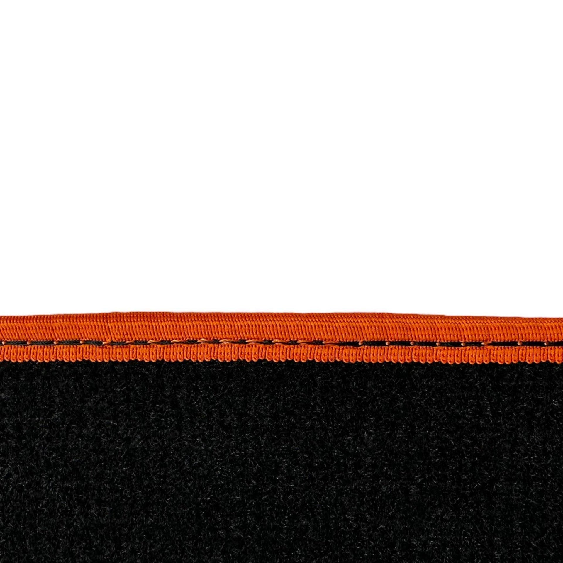 Black Floor Mats For BMW X5 Series F15 | Orange Trim - AutoWin