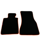 Black Floor Mats For BMW X5 Series F15 | Orange Trim - AutoWin
