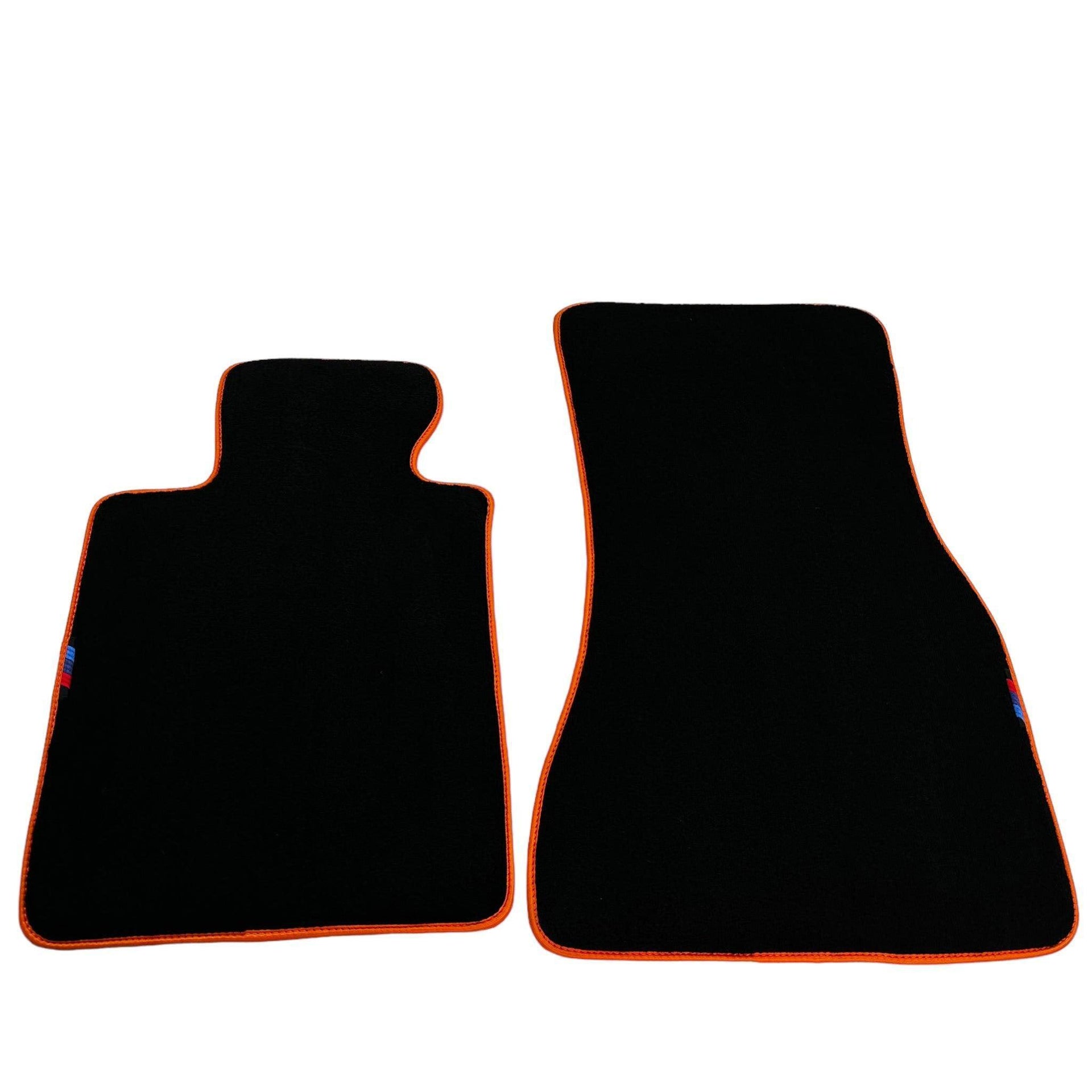 Black Floor Mats For BMW X5 Series F15 | Orange Trim - AutoWin