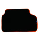 Black Floor Mats For BMW X5 Series F15 | Orange Trim - AutoWin