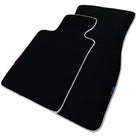 Black Floor Mats For BMW X5 Series F15 | White Trim - AutoWin