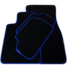 Black Floor Mats for BMW iX (2022-2024) | Blue Trim - AutoWin